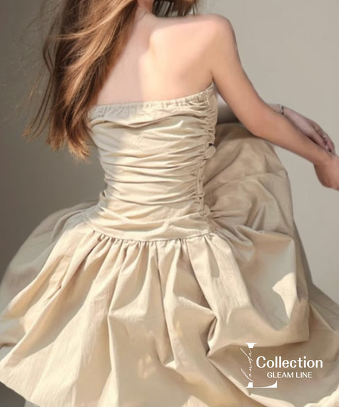 Bare Top Flare Dress